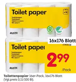 Rusta Toilettenpapier Angebot