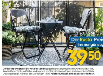 Rusta Cafétische und stühle der antibes-serie Angebot