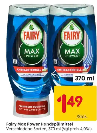 Rusta Fairy max power handspülmittel Angebot