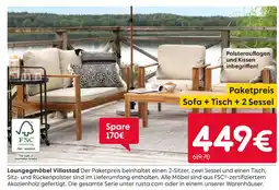 Rusta Loungemöbel villastad Angebot