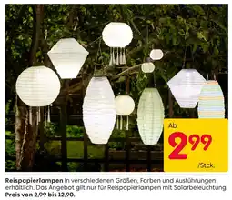 Rusta Reispapierlampen Angebot