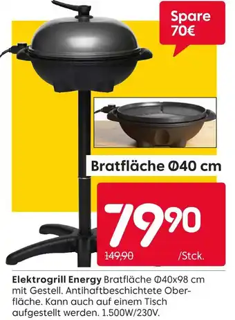 Rusta Elektrogrill energy Angebot