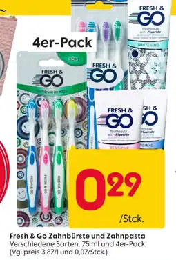 Rusta Fresh & go zahnbürste und zahnpasta Angebot