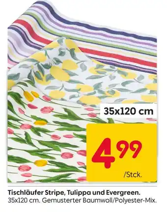 Rusta Tischläufer stripe, tulippa und evergreen Angebot