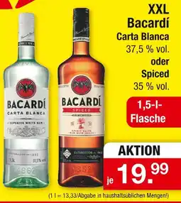 Zimmermann Bacardí carta blanca oder spiced Angebot