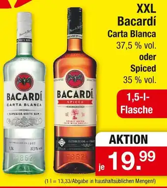 Zimmermann Bacardí carta blanca oder spiced Angebot