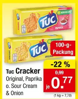 Zimmermann Tuc cracker original, paprika o. sour cream & onion Angebot