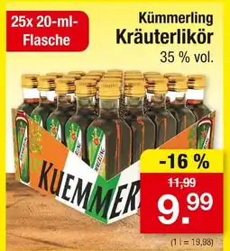 Zimmermann Kümmerling kräuterlikör Angebot