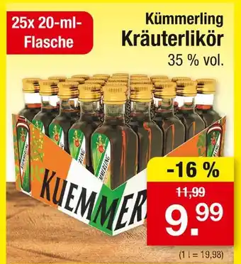 Zimmermann Kümmerling kräuterlikör Angebot