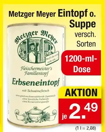 Zimmermann Metzger meyer eintopf o. suppe Angebot