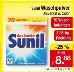 Zimmermann Sunil waschpulver universal o. color Angebot
