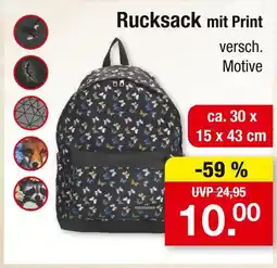 Zimmermann Rucksack mit print Angebot