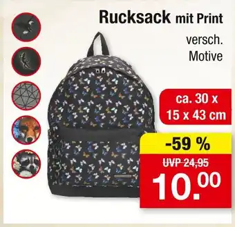 Zimmermann Rucksack mit print Angebot