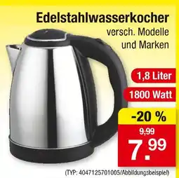 Zimmermann Edelstahlwasserkocher Angebot