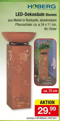 Zimmermann Hoberg led-dekosäule blumen Angebot
