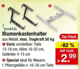 Zimmermann Poetic blumenkastenhalter Angebot