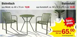Zimmermann Bistrotisch oder bistrostuhl Angebot