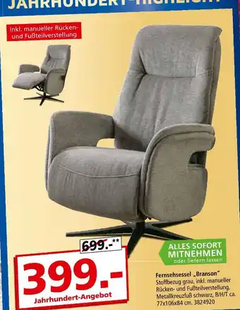 Segmüller Fernsehsessel Angebot