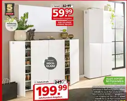 Segmüller Schuhschrankprogramm „mister Angebot