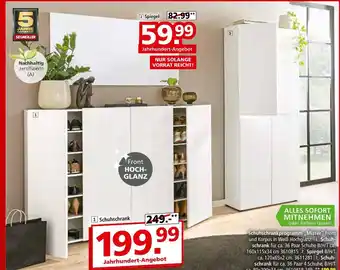 Segmüller Schuhschrankprogramm „mister Angebot