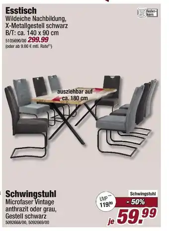 Poco Esstisch oder schwingstuhl Angebot