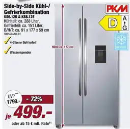 Poco Pkm side-by-side kühl-/gefrierkombination ks6.12d & ks6.12e Angebot