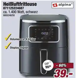 Poco Alpina heißluftfritteuse Angebot