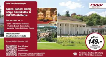 Poco Poco reisewelt baden-baden: einzigartige bäderkultur & unesco-welterbe Angebot
