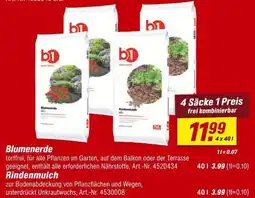 toom Baumarkt B1 blumenerde oder rindenmulch Angebot