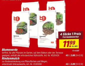 toom Baumarkt B1 blumenerde oder rindenmulch Angebot