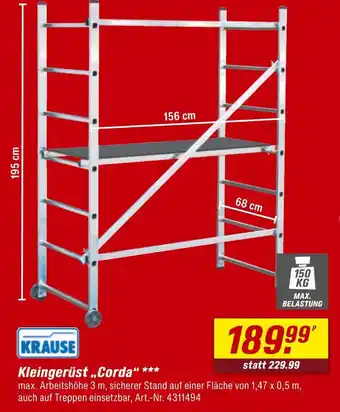 toom Baumarkt Krause kleingerüst „corda“ Angebot