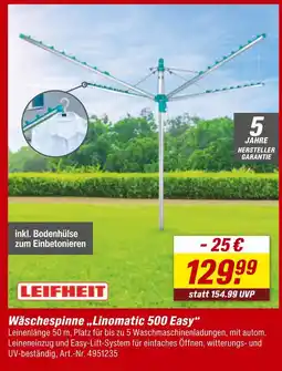 toom Baumarkt Leifheit wäschespinne „linomatic 500 easy“ Angebot