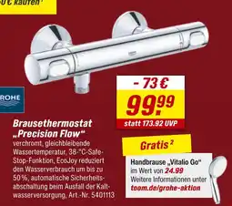 toom Baumarkt Grohe brausethermostat „precision flow“ Angebot
