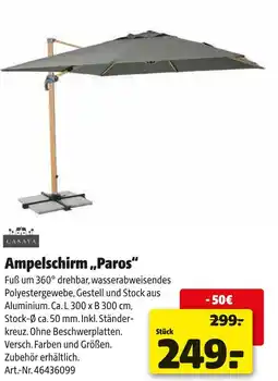 Hagebau Casaya ampelschirm „paros“ Angebot