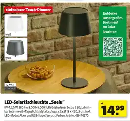 Hagebau Casaya led-solartischleuchte „soelu“ Angebot