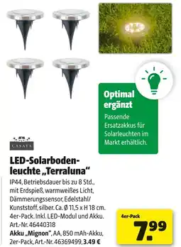 Hagebau Casaya led-solarbodenleuchte „terraluna“ Angebot