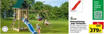 Hagebau Mr. gardener kinderspielanlage „enija“ mit rutsche Angebot