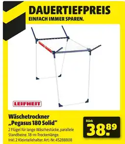 Hagebau Leifheit wäschetrockner „pegasus 180 solid“ Angebot