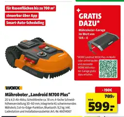 Hagebau Worx mähroboter „landroid m700 plus“ Angebot