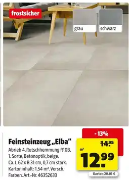 Hagebau Feinsteinzeug „elba“ Angebot