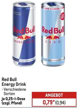 METRO Red Bull Energy Drink Angebot