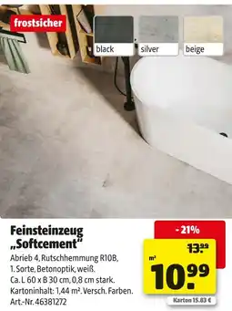 Hagebau Frostsicher feinsteinzeug „softcement“ Angebot