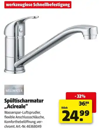 Hagebau Wellwater spültischarmatur „acireale“ Angebot