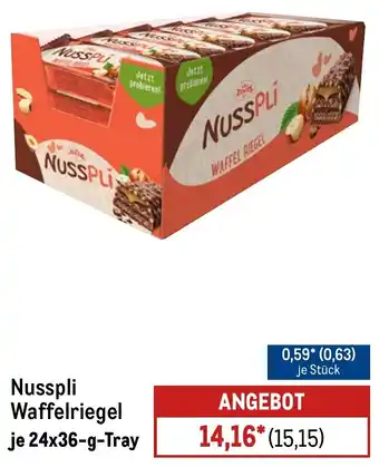 METRO Nusspli Waffelriegel Angebot