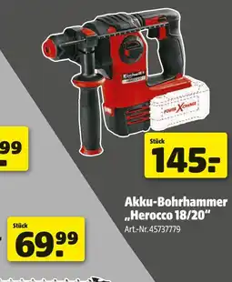 Hagebau Einhell akku-bohrhammer „herocco 18/20“ Angebot