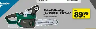 Hagebau Akku-kettensäge aks 18/25 li pxc solo Angebot