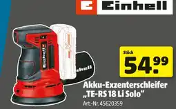 Hagebau Einhell akku-exzenterschleifer „te-rs 18 li solo“ Angebot