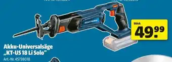 Hagebau Kraftronic akku-universalsäge „kt-us 18 li solo“ Angebot