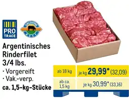 METRO Argentinisches Rinderfilet Angebot