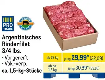 METRO Argentinisches Rinderfilet Angebot